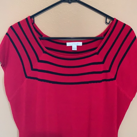 Red Sweater Dress - Picture 2 of 8